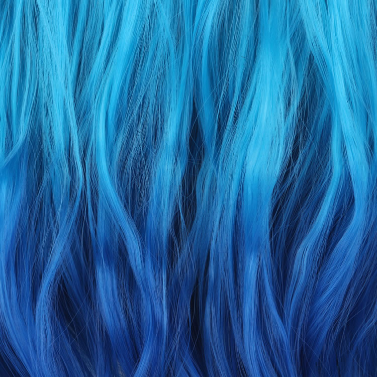 Blue Hair Dye Colors Chart