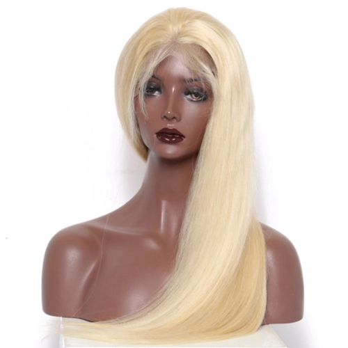 613 blonde hair 4x4 closure wig straight Custom Lace Wig 150% density