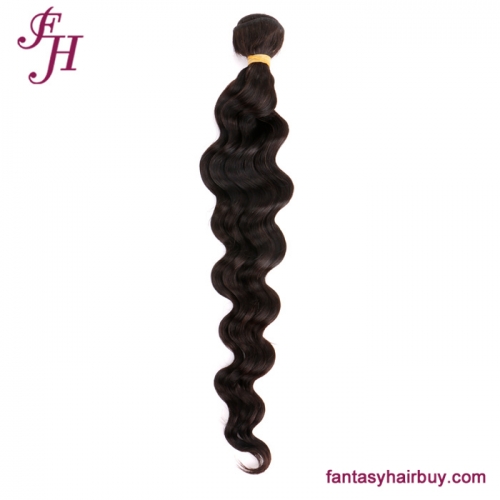 FH Wholesale Natural Hair Weaving Loose Deep Wave Human Hair Bundles