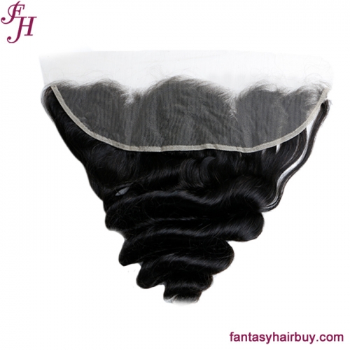 FH 13×4 Human Hair Lace Front Loose Wave Transparent Lace Frontal