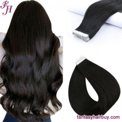 FH factory price #1B natural black hair extensions tape in